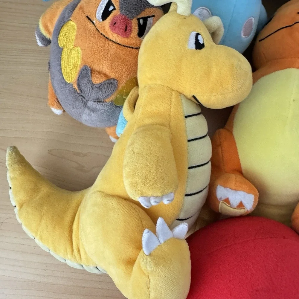 Pokemon Plush Toy Mixed Huge Lot of 15 Tomy Magicarp Scorbunny Dragonite Minun